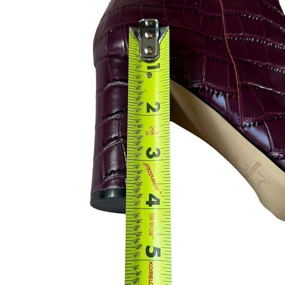 Marc Fisher LTD Croc Embossed Pointed Toe Bootie - Picture 7 of 13